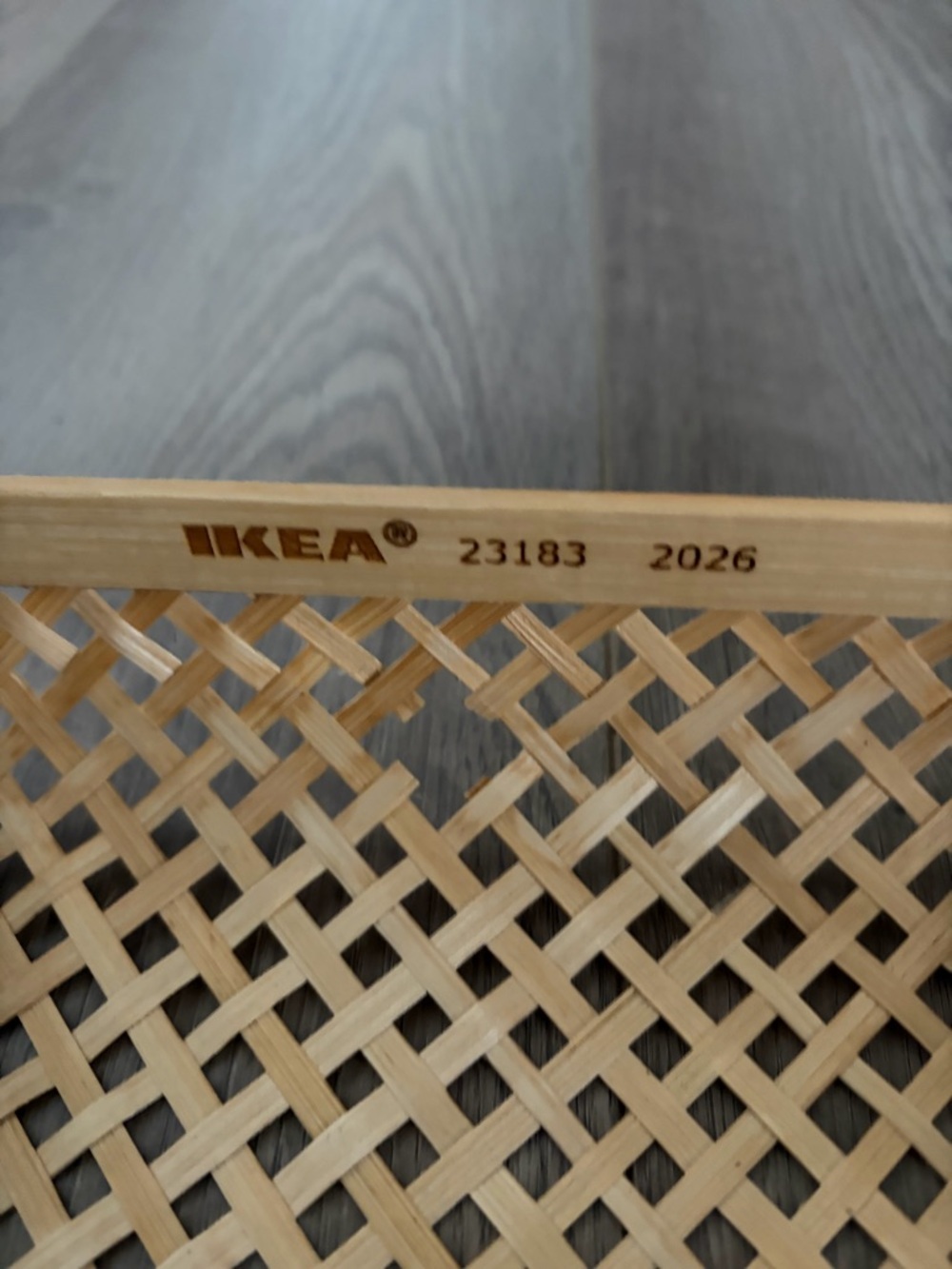 Ikea SMARRA Box with Lid in natural woven rattan - Picture 9 of 9